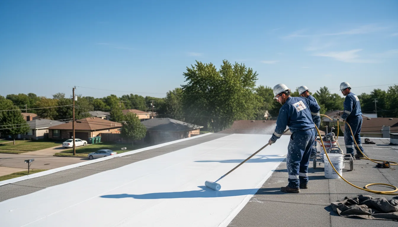 Commercial roof coating in Scotland, CT near me
